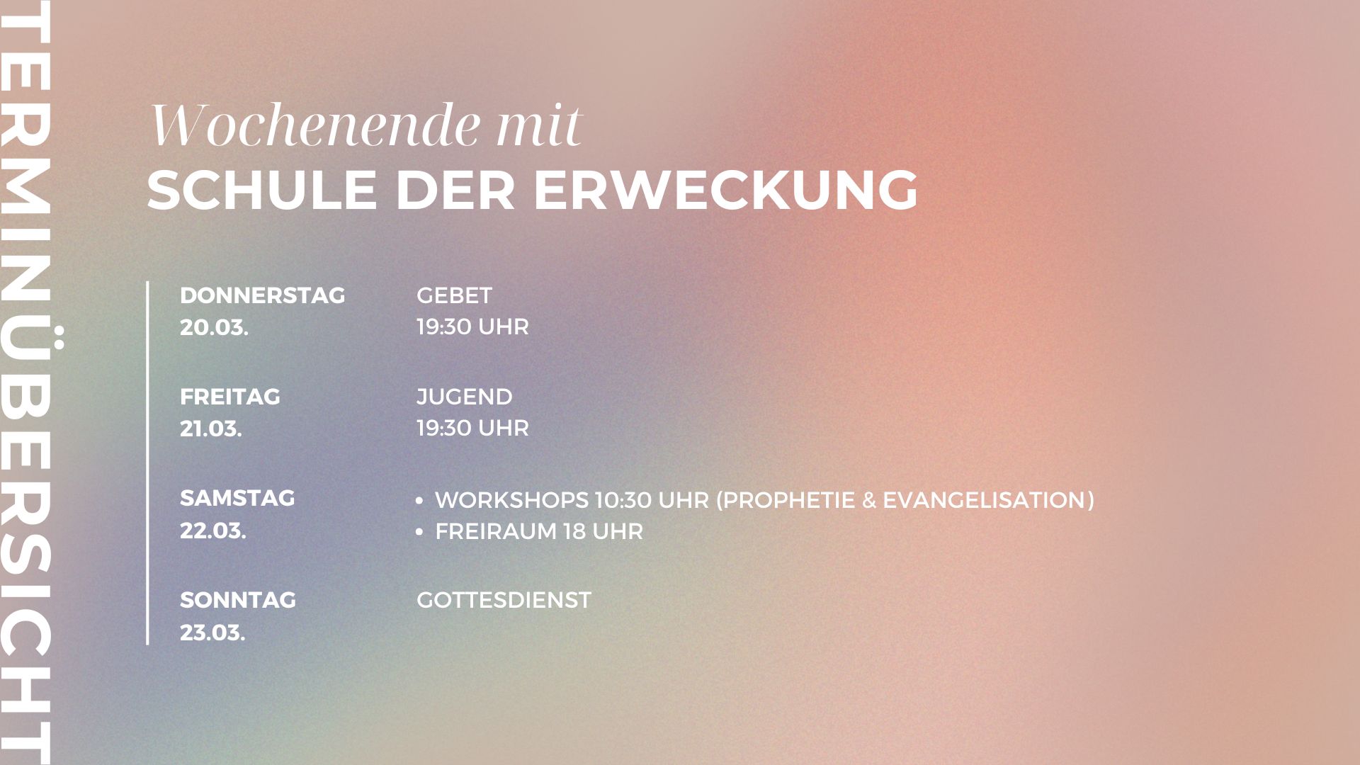 SCHULE DER ERWECKUNG